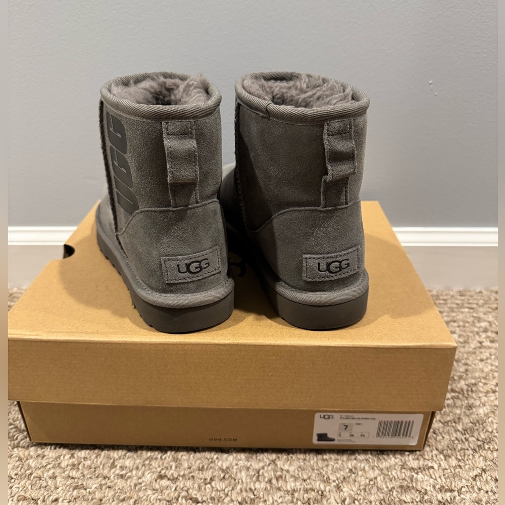 UGG Charcoal Suede Ankle Boots - Picture 3 of 6
